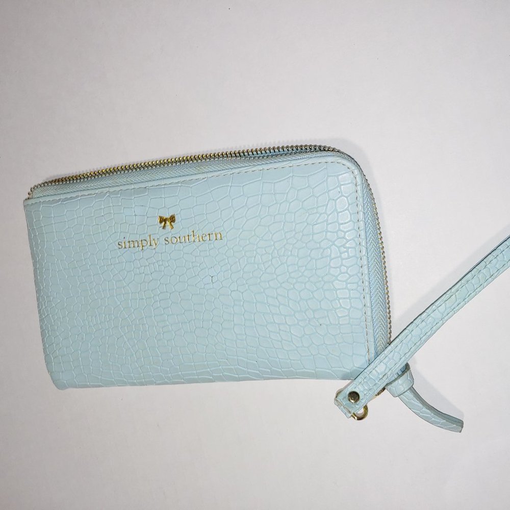 Simply Southern Wristlet Aqua Color